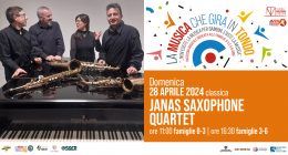 LA MUSICA CHE GIRA IN TONDO – Janas Saxophone Quartet – Fascia 0-3 anni